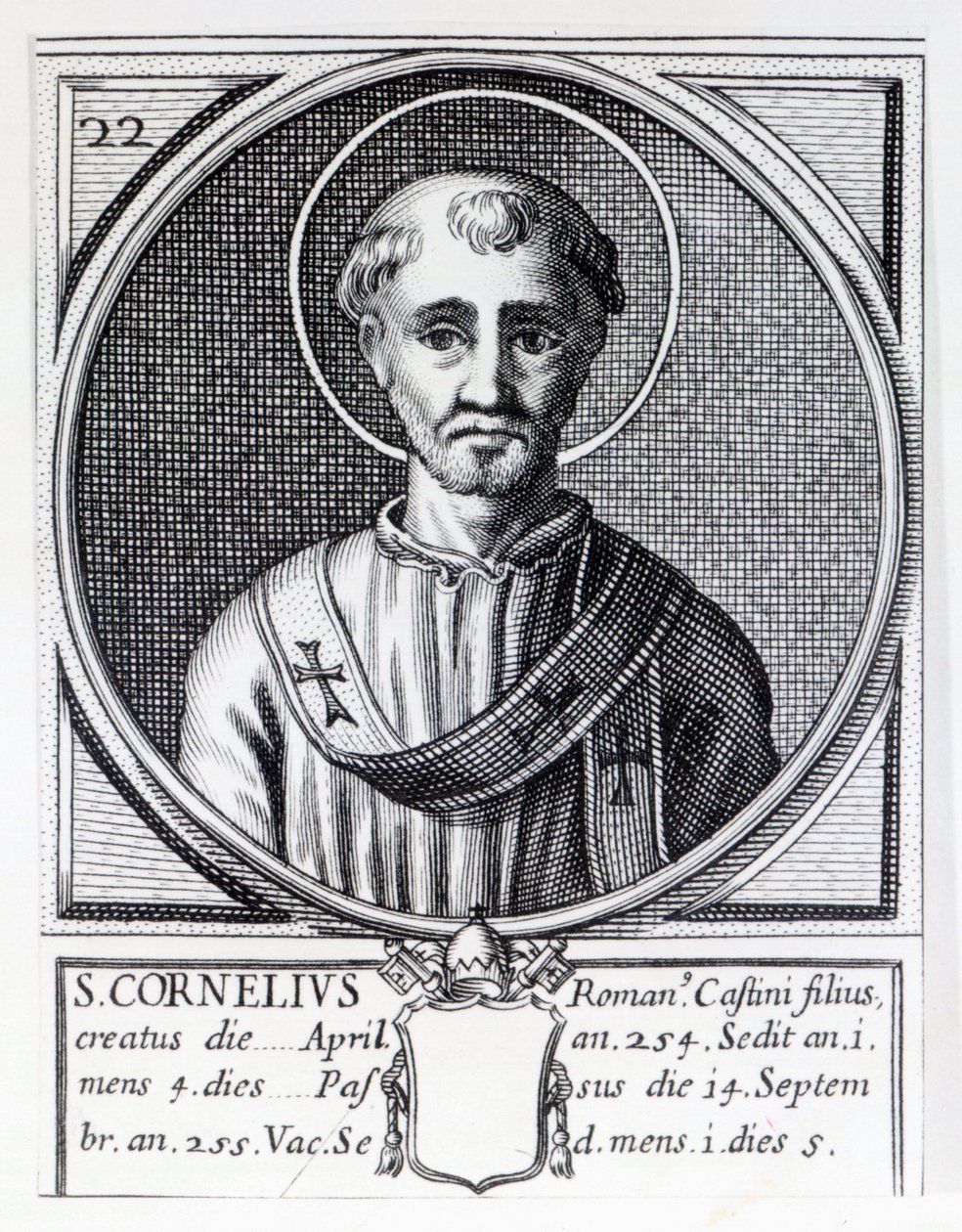 St. Cornelius av Italian School