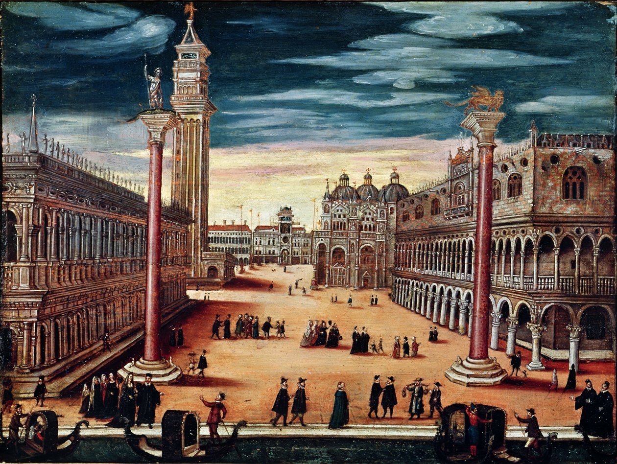 Piazzetta di San Marco, Venezia av Italian School