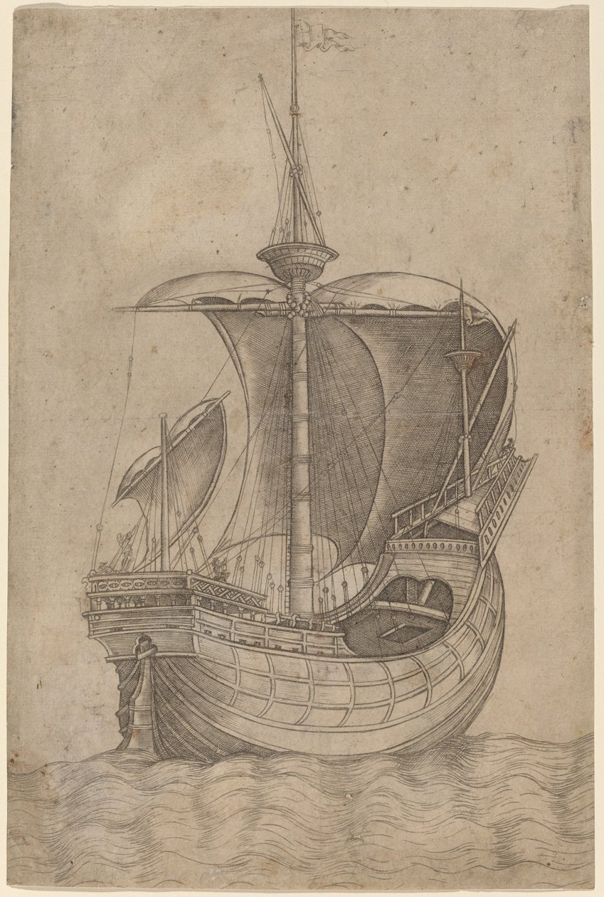 Carrack, på vei til høyre av Italian 15th Century