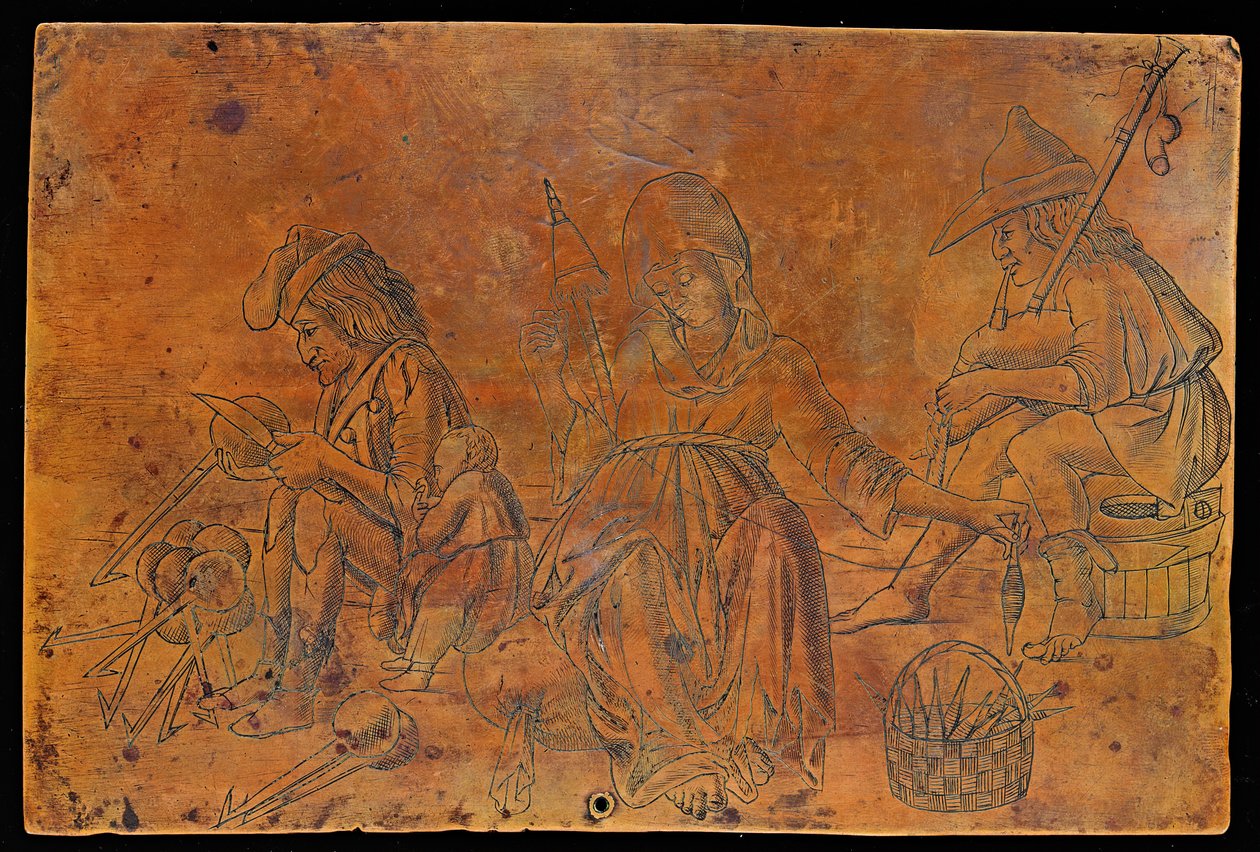Ulike yrker [recto] av Italian 15th Century