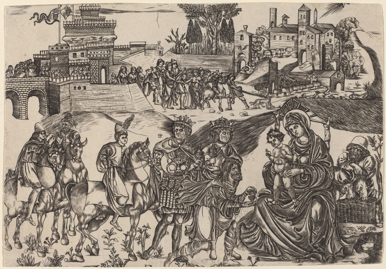 Tilbedelsen av magiene av Italian 16th Century