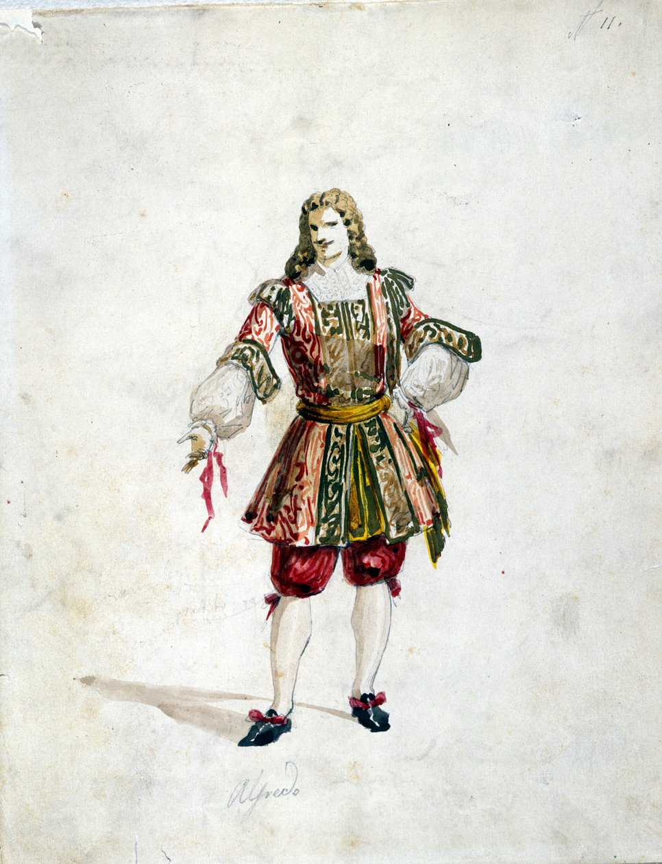 Karakteren til Alfredo i Giuseppe Verdis "Traviata" av Italian School