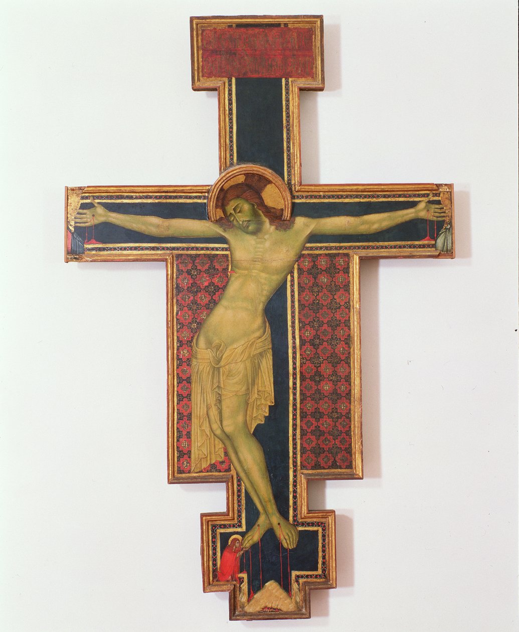 Krusifiks (tempera på tre) av Italian School