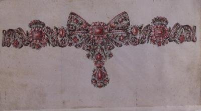 Design for en collier (tegning) av Italian School