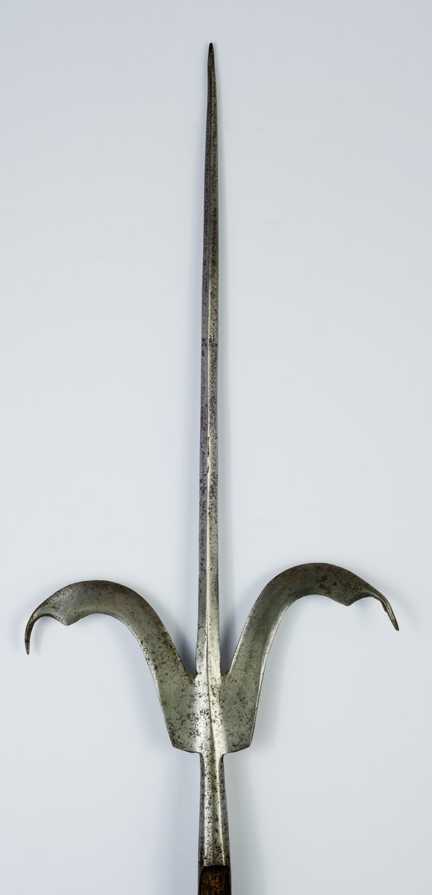 Friuli Spear, ca. 1600 (stål og tre) av Italian School
