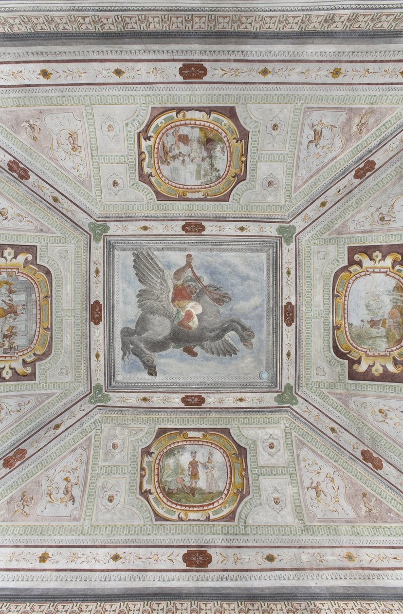 Hall of Perseus: bevinget hest av Italian School