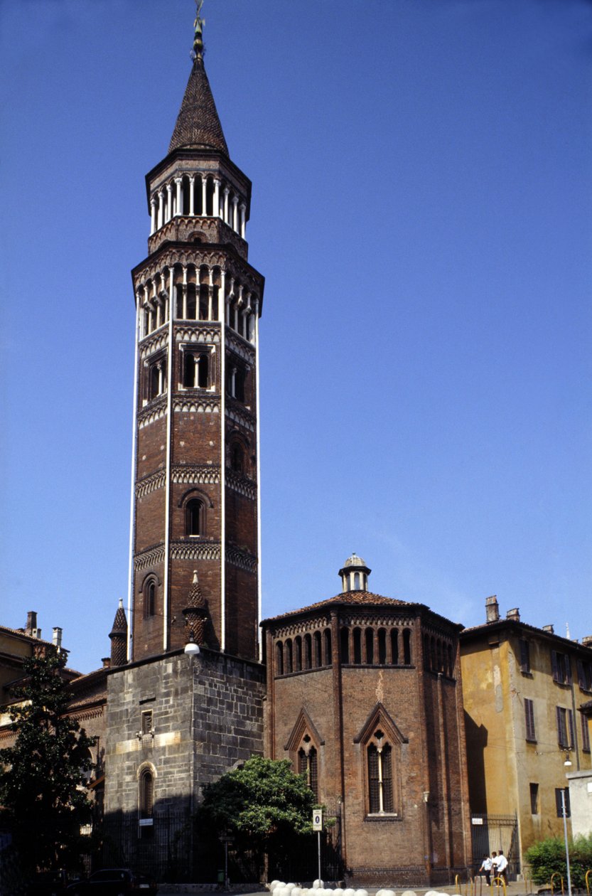 Milano: klokketårnet i San Gottardo. av Italian School