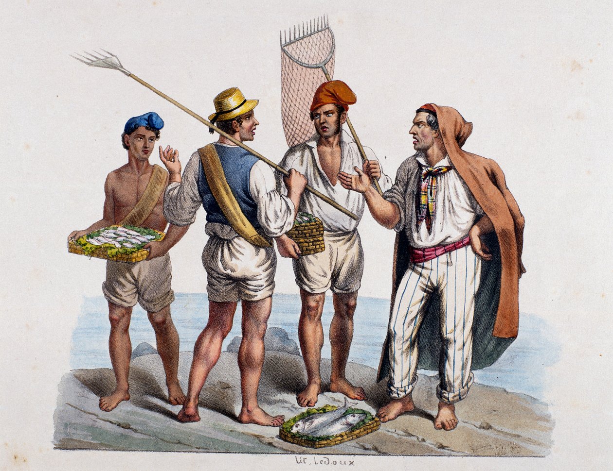 Napolitanske fiskere, Italia av Italian School