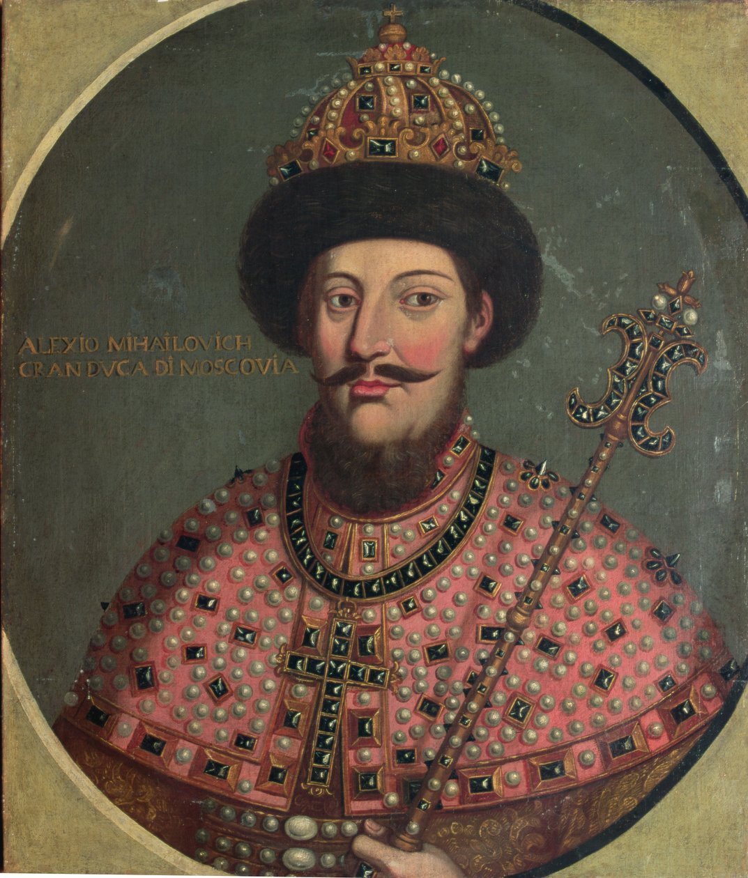 Portrett av tsar Alexei Mikhailovich (1629) av Italian School