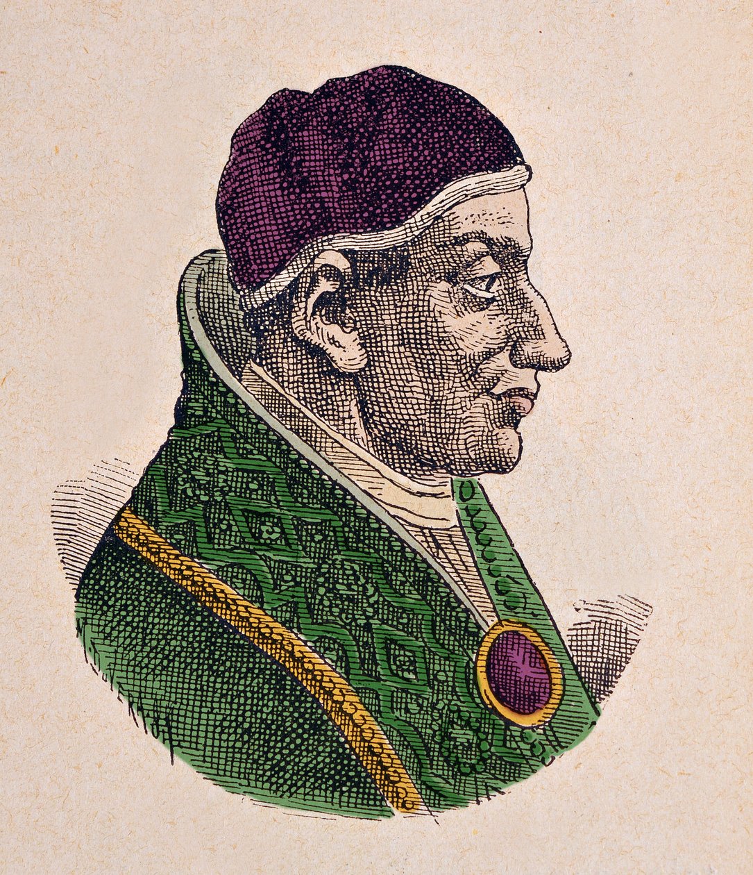 Portrett av paven Pascal Ier av Italian School