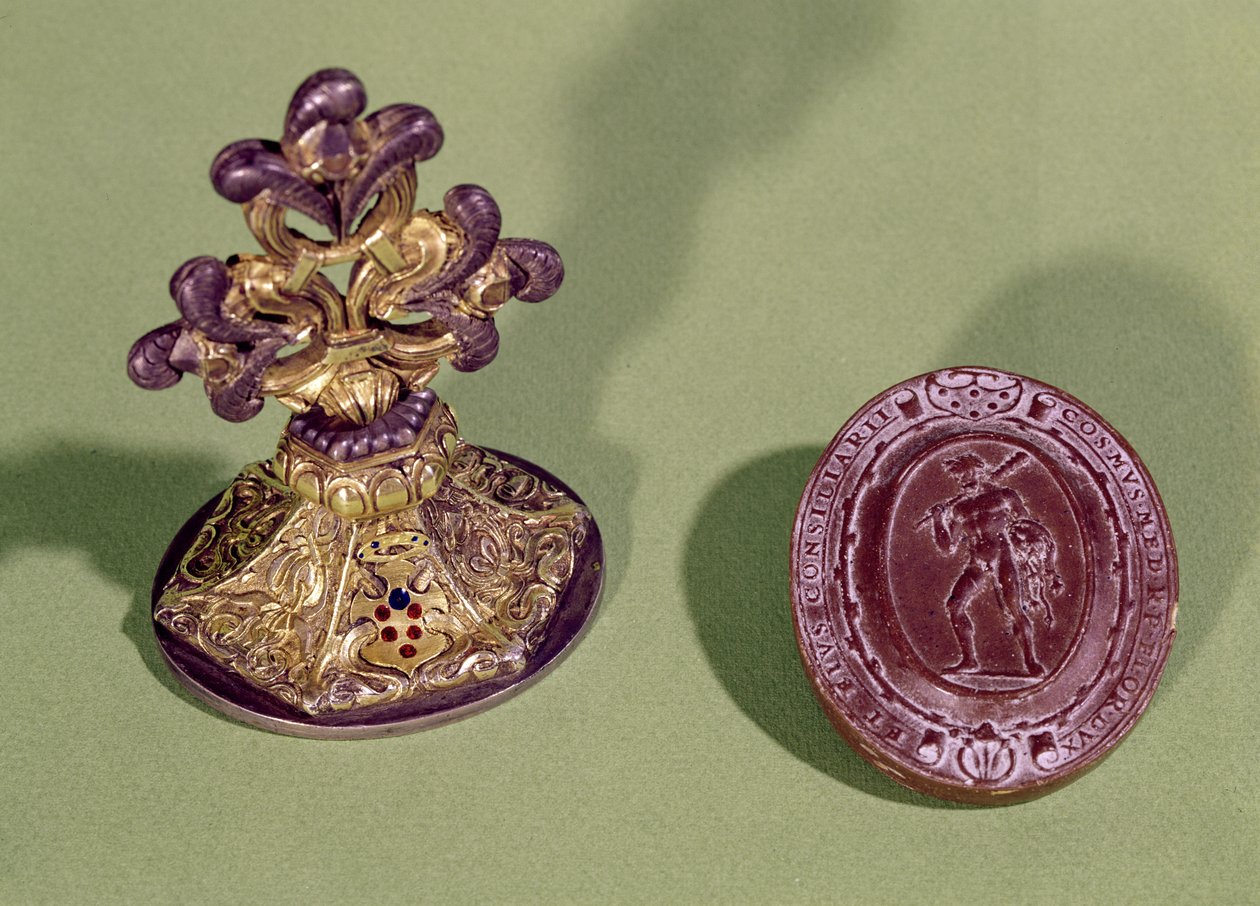 Segl fra Cosimo de Medici (1519-74) av Italian School