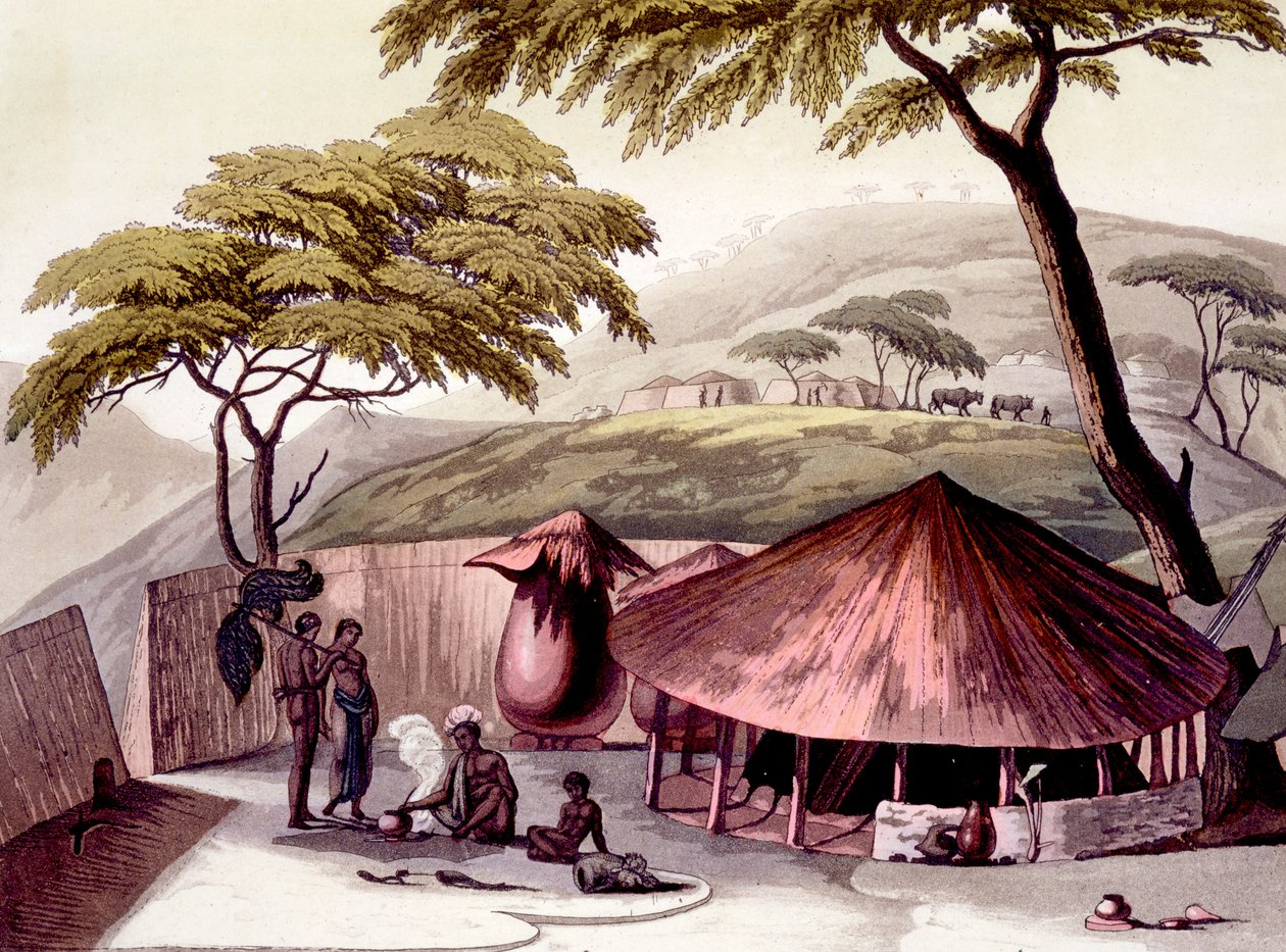 Sørøstkysten: Cafere nation, 1820-30-tallet av Italian School