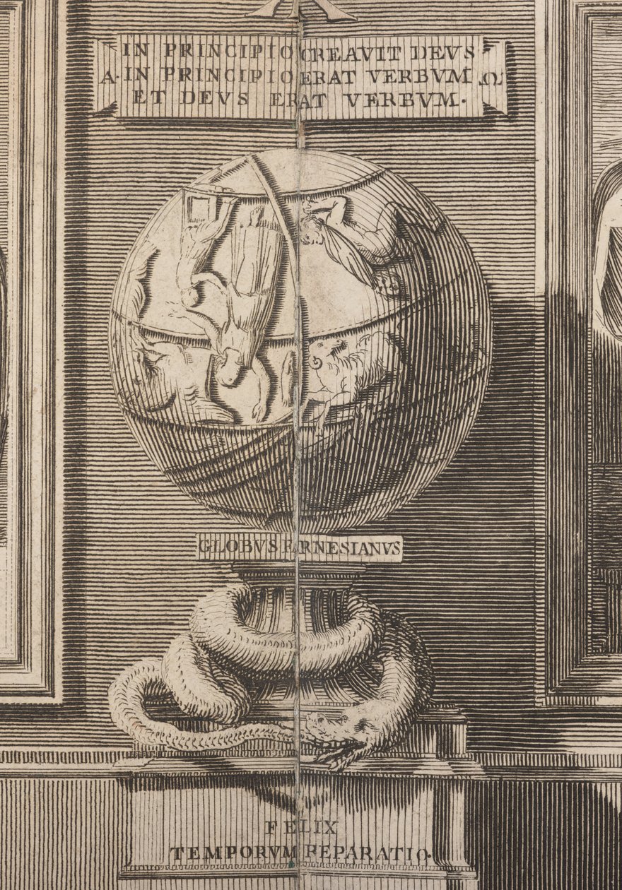 Farnese Globe fra demonstrasjon av Italian School