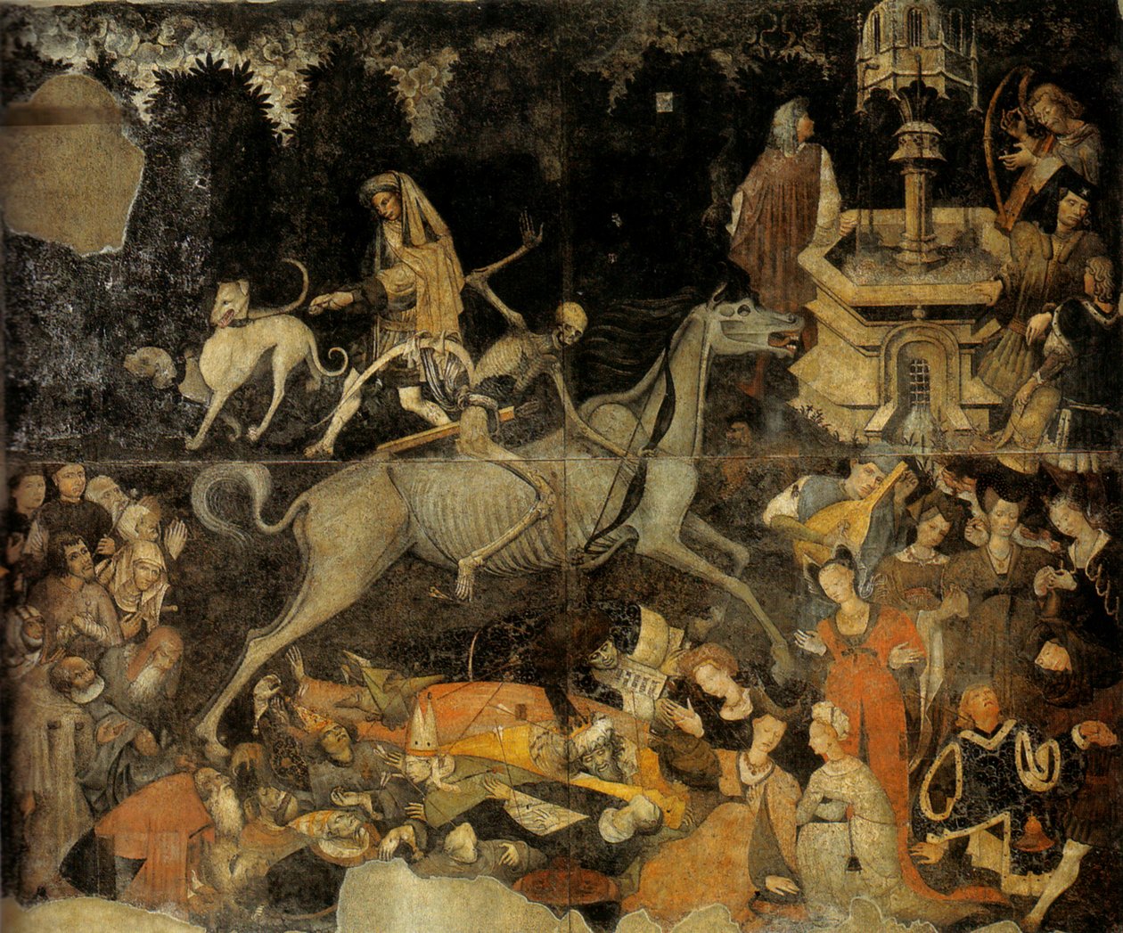 Dødens triumf, ca. 1445-47 (fresco) av Italian School