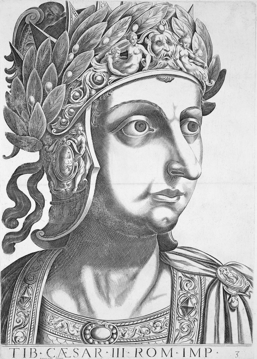 Tiberius Cæsar (42 f.Kr.-37 e.Kr.), 1596 av Italian School