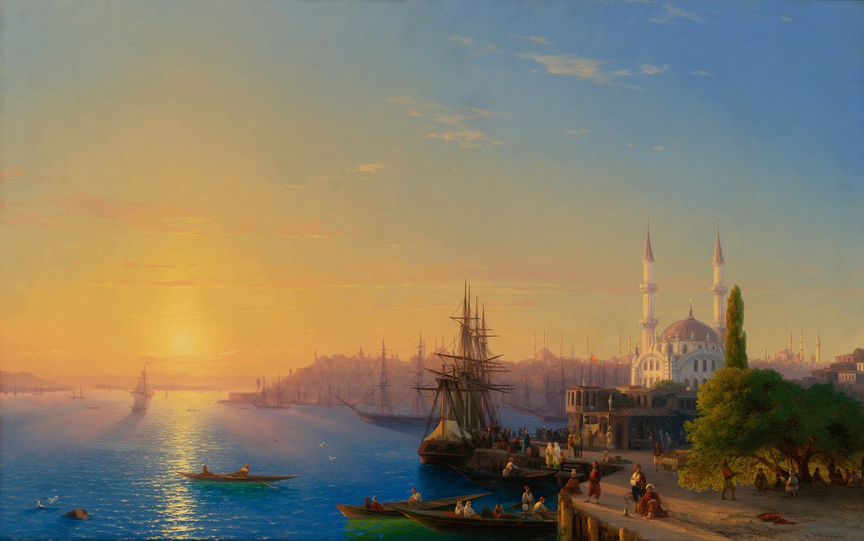 Utsikt over Konstantinopel og Bosporos av Ivan Konstantinovich Aivazovsky