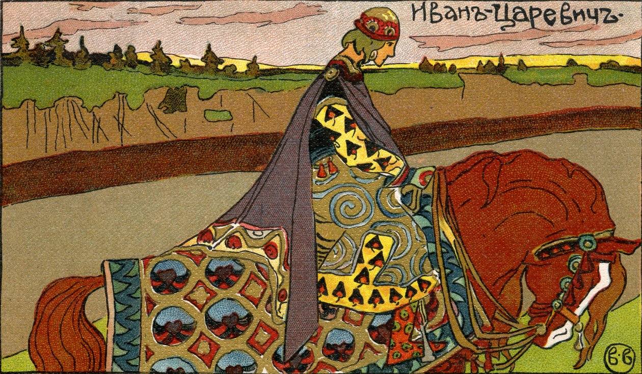 Prins Ivan? illustrasjon av Ivan Bilib av Ivan Bilibine