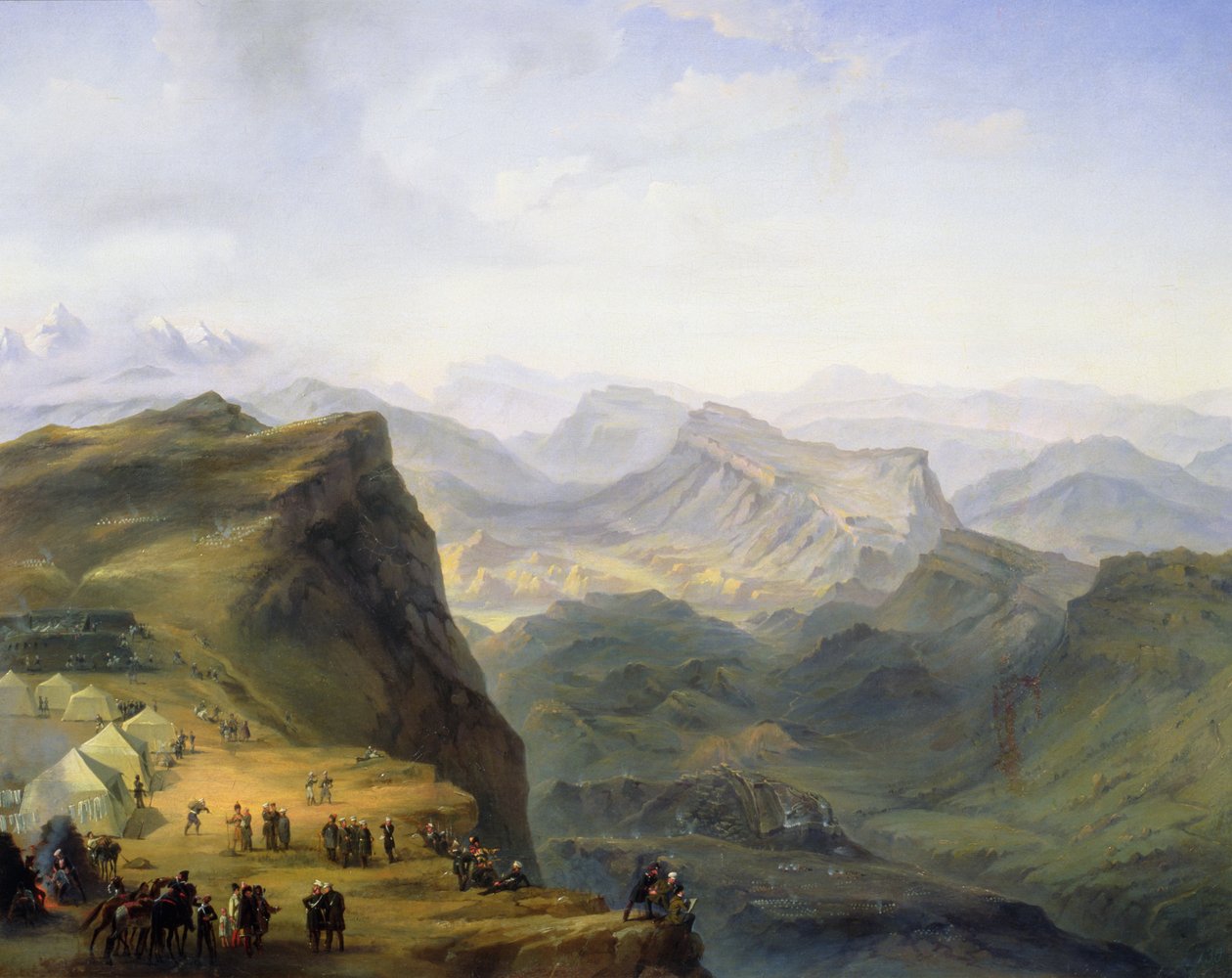 Russisk militærleir i Dagestan, 1895 av Ivan Fyodorovich Alexandrovsky