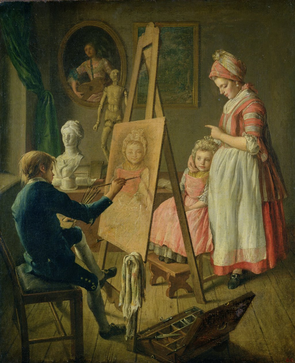 Den unge kunstner, ca. 1760 av Ivan I. Firsov