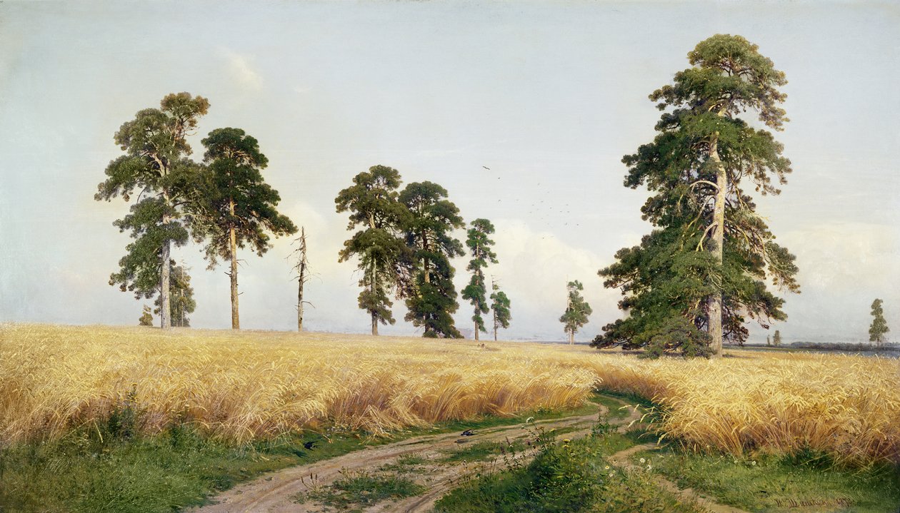 The Field of Wheat, 1878 av Ivan Ivanovich Shishkin