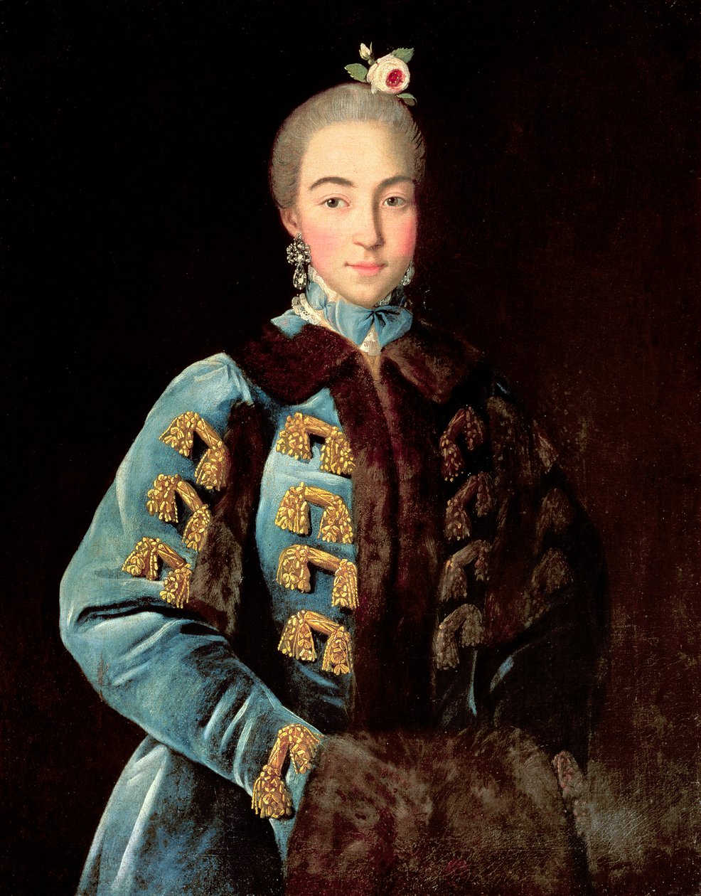 Portrett av grevinne Anna Sheremetyeva, ca. 1768 av Ivan Petrovich Argunov