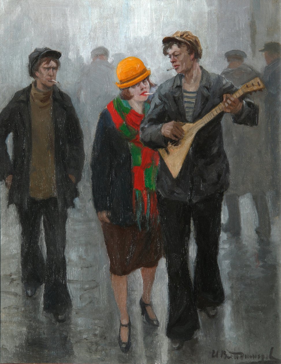 Et ungt par, 1920-tallet av Ivan Alexeyevich Vladimirov