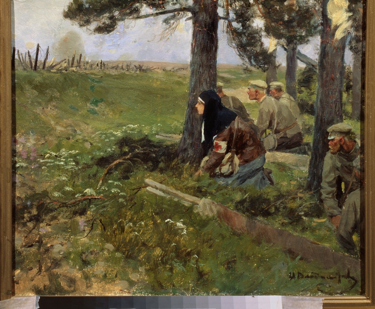 En sykepleier med de russiske troppene av Ivan Alexeyevich Vladimirov