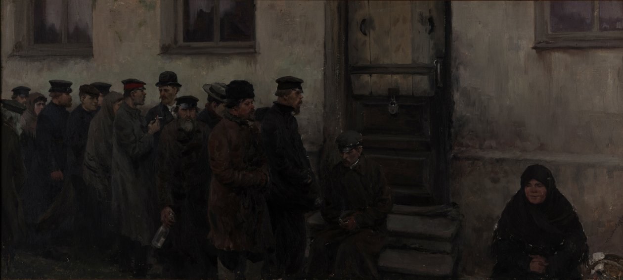 Før en taverna av Ivan Alexeyevich Vladimirov