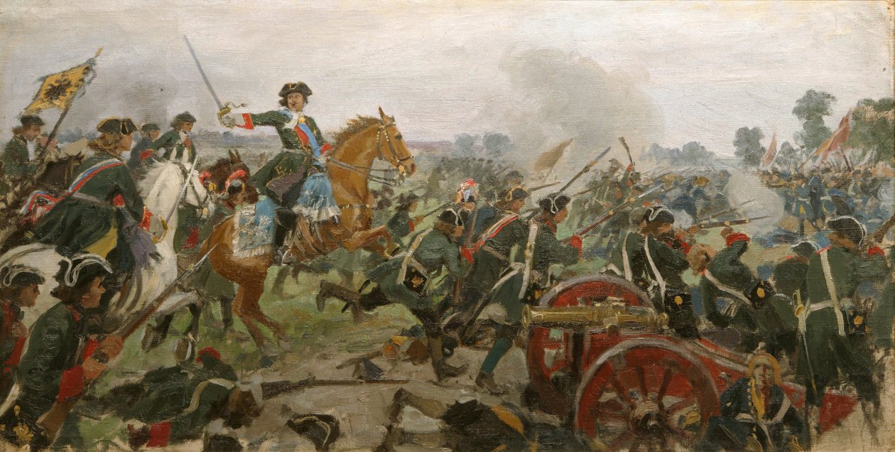 Slaget ved Poltava av Ivan Alexeyevich Vladimirov