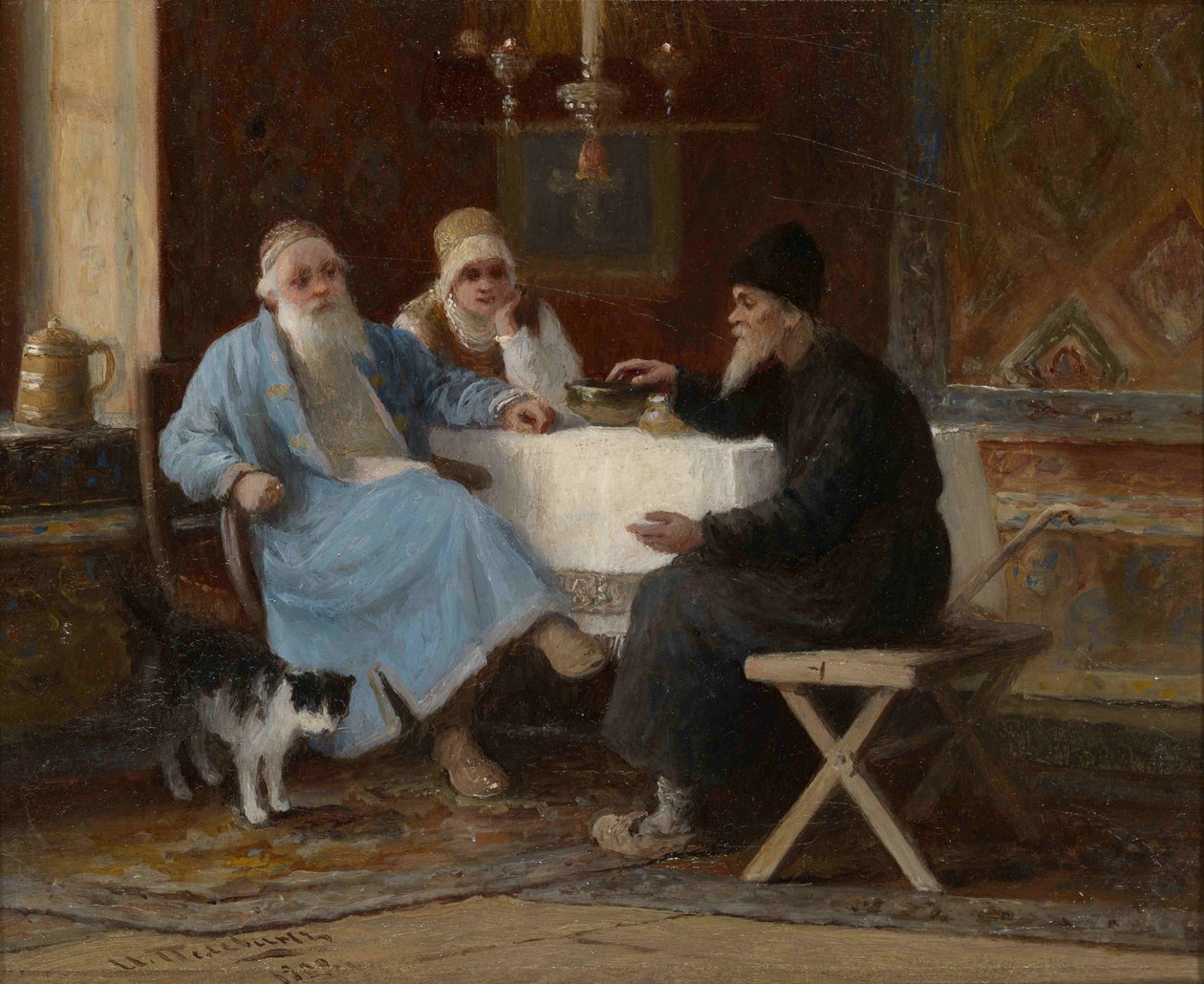Samtale, 1909 av Ivan Andreyevich Pelevin