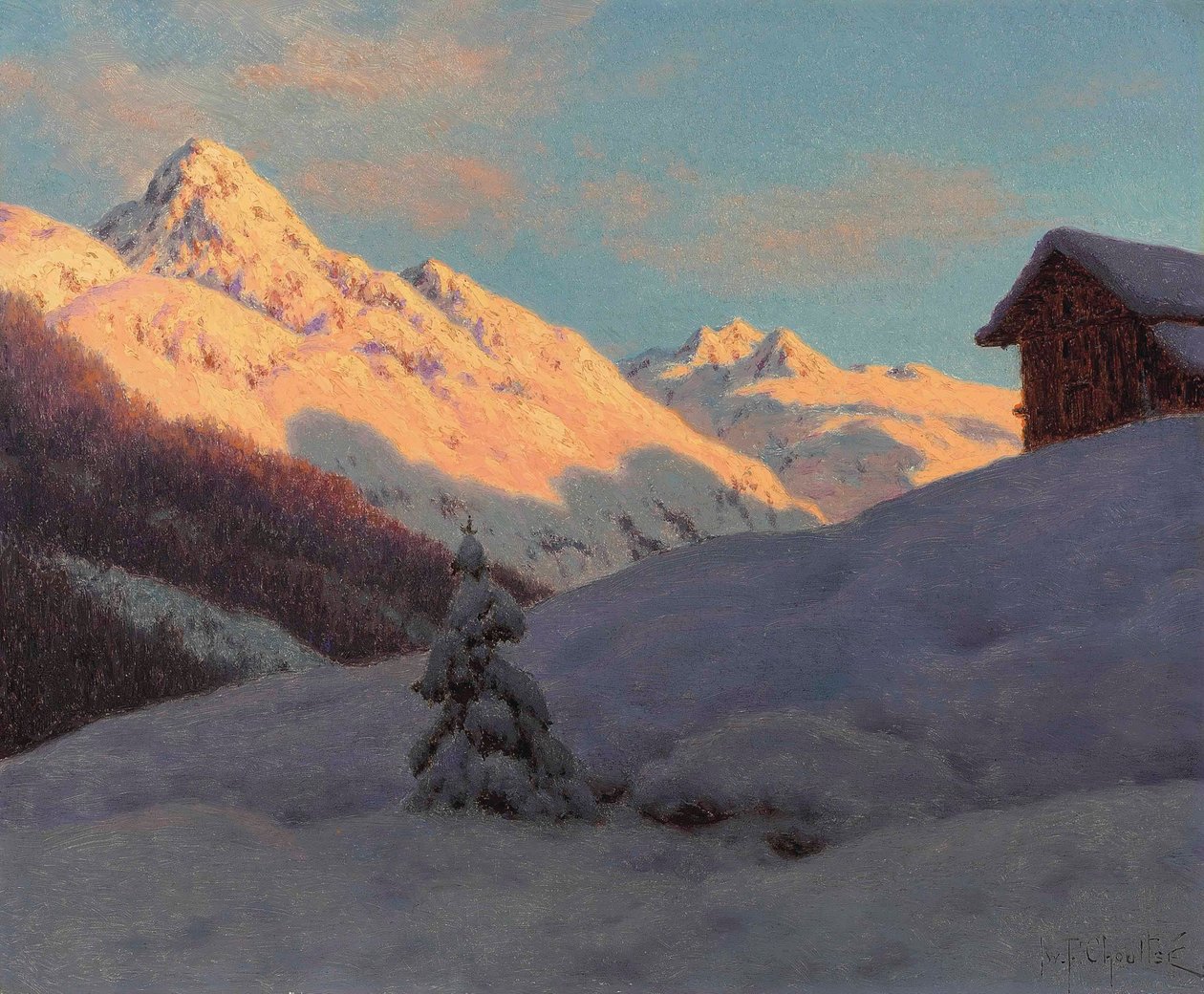 Topper i Engadin av Ivan Fedorovich Choultse