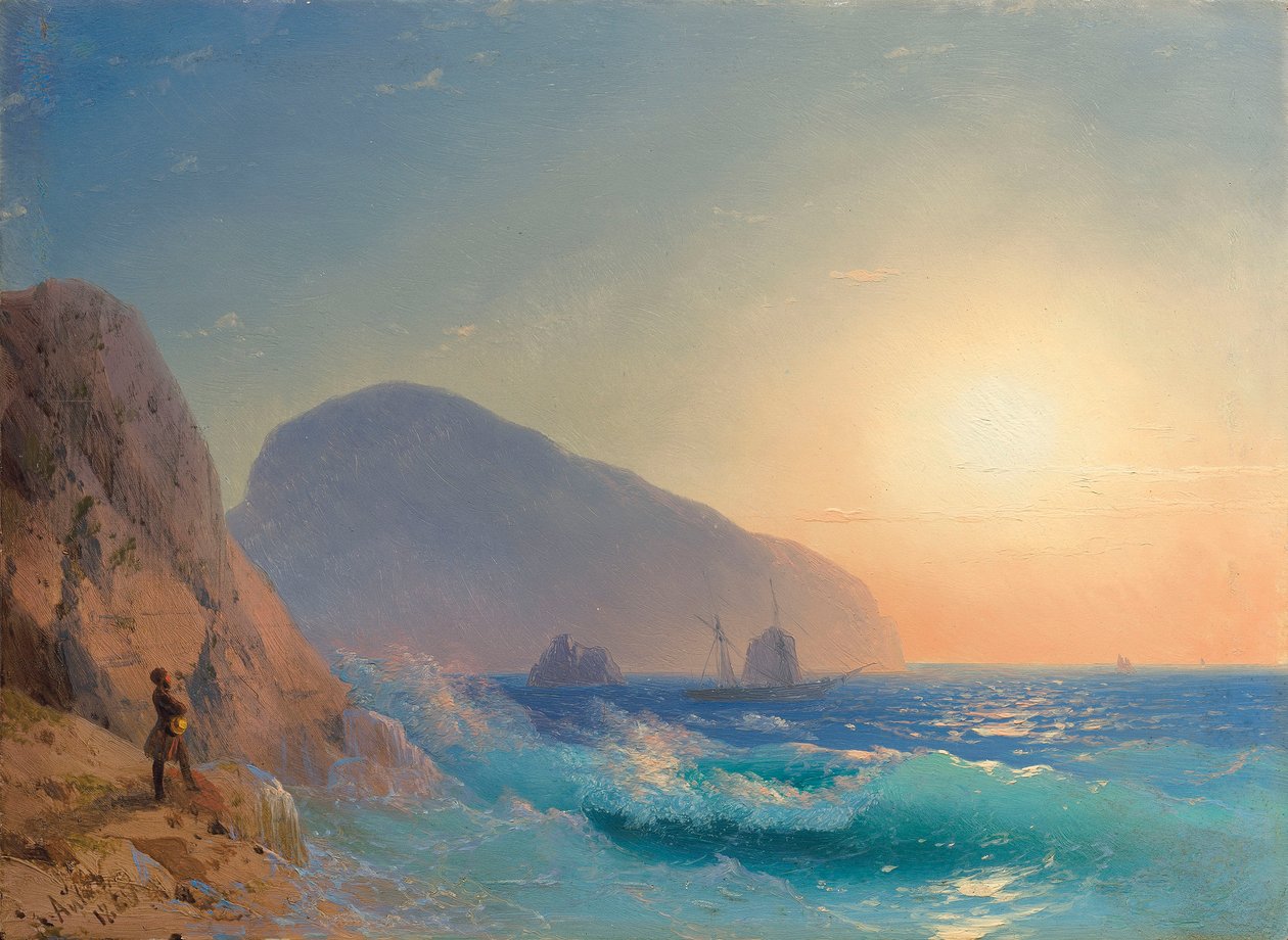 Alexander Pushkin på Krim. av Ivan Konstantinovich Aivazovsky
