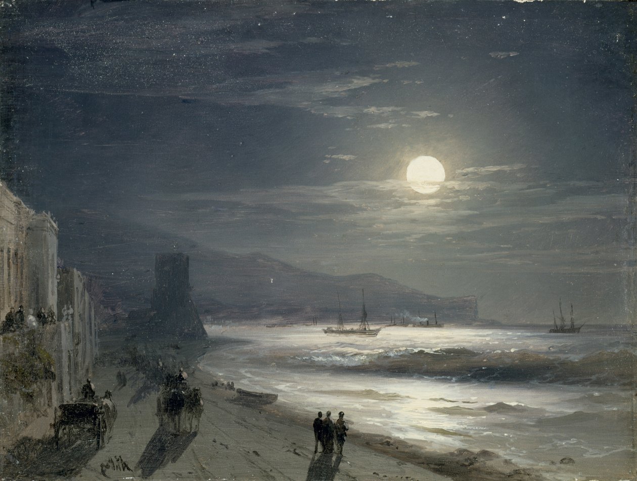 Månenatt, 1885 av Ivan Konstantinovich Aivazovsky
