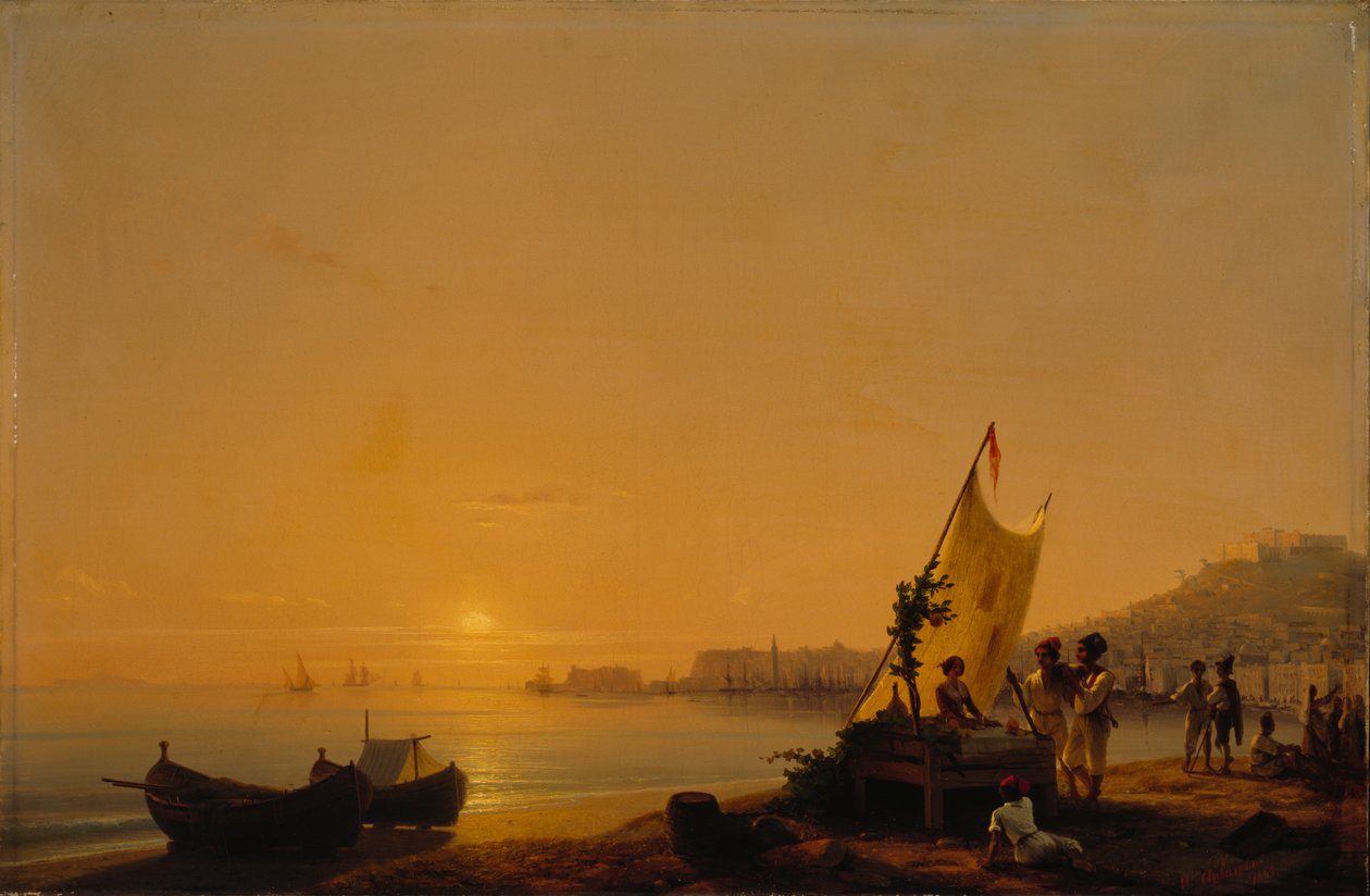 Napolibukten, 1844. av Ivan Konstantinovich Aivazovsky
