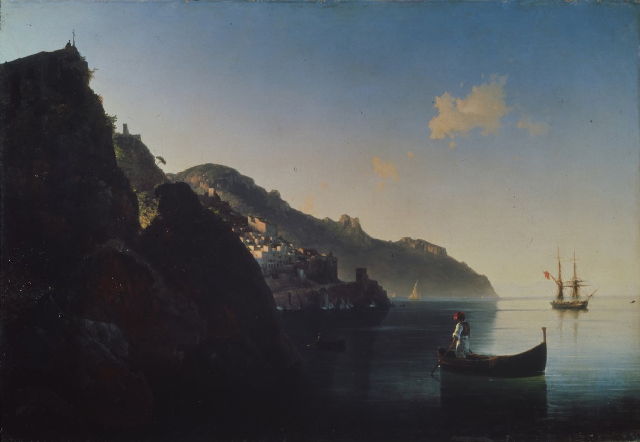 Kysten nær Amalfi, 1841 av Ivan Konstantinovich Aivazovsky