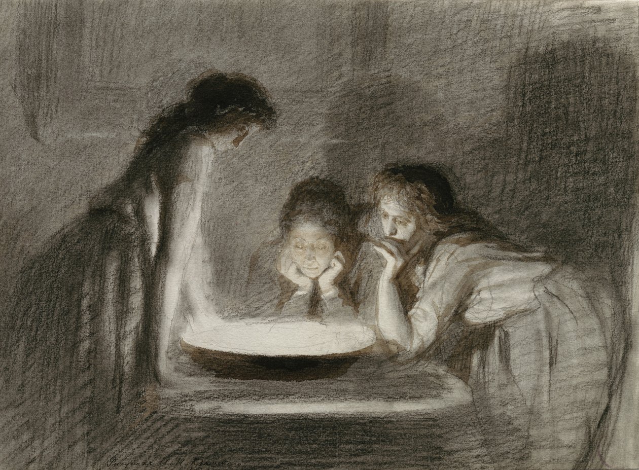 Julaftens spådom, 1870-tallet av Ivan Nikolaevich Kramskoy