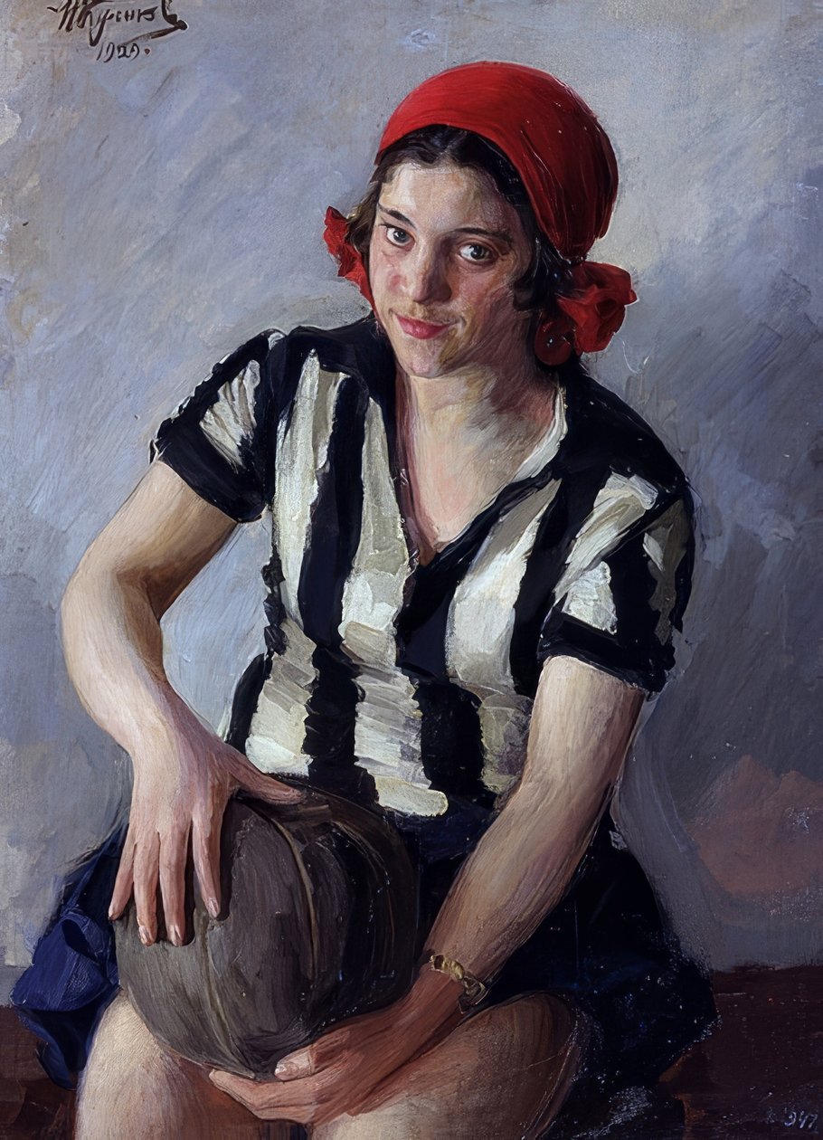Sportskvinne. 1928 av Ivan Semyonovich Kulikov
