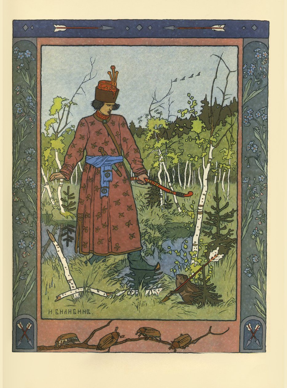 Ivan Tsarevich og froskeprinsessen, 1901 av Ivan Yakovlevich Bilibin