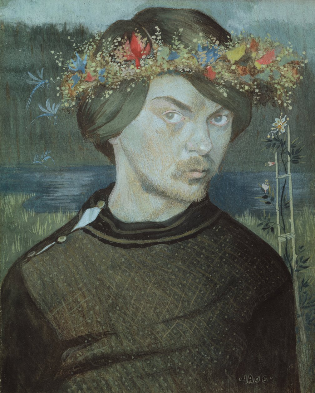 Selvportrett av Ivar Axel Henrick Arosenius
