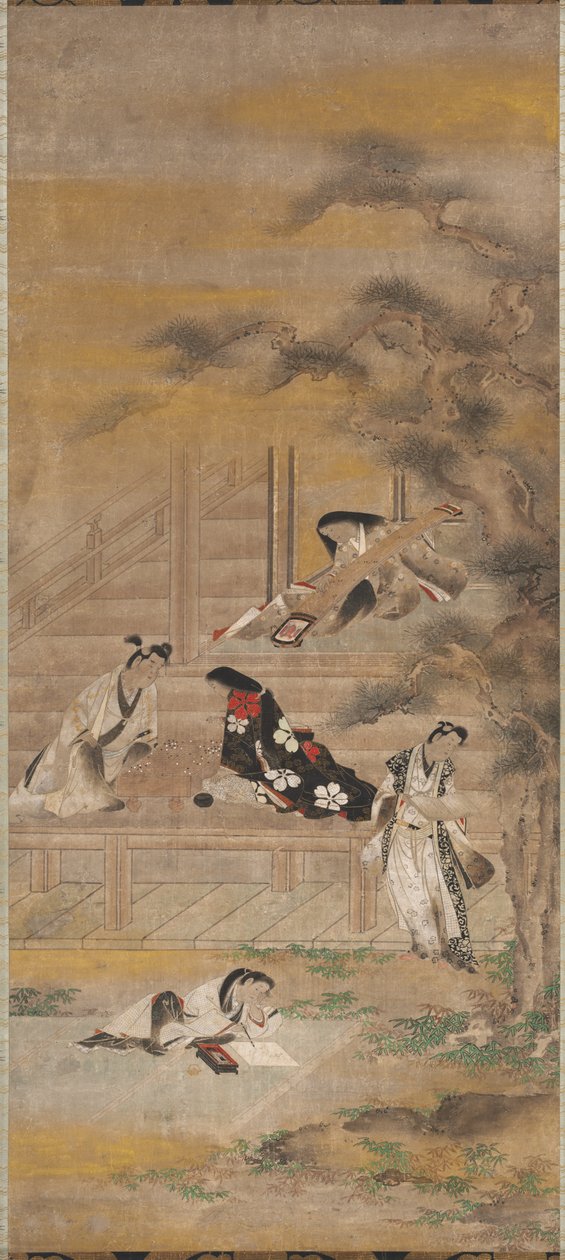 De fire gleder, 1600-tallet. av Iwasa Matabei