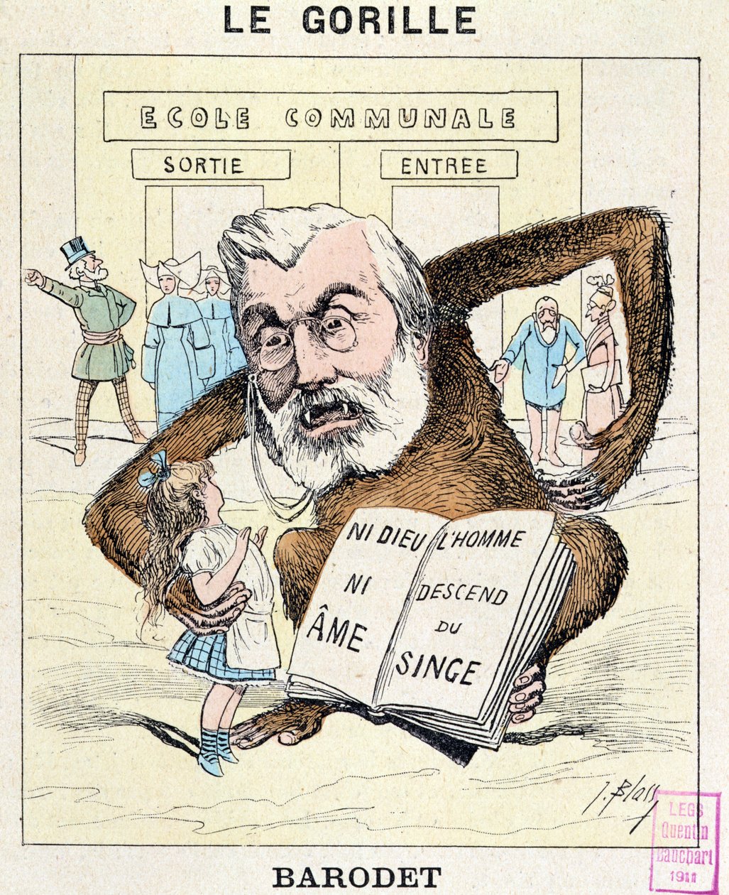 Karikatur av Desire Barodet (1823-1906) ca. 1880 av J. Blass