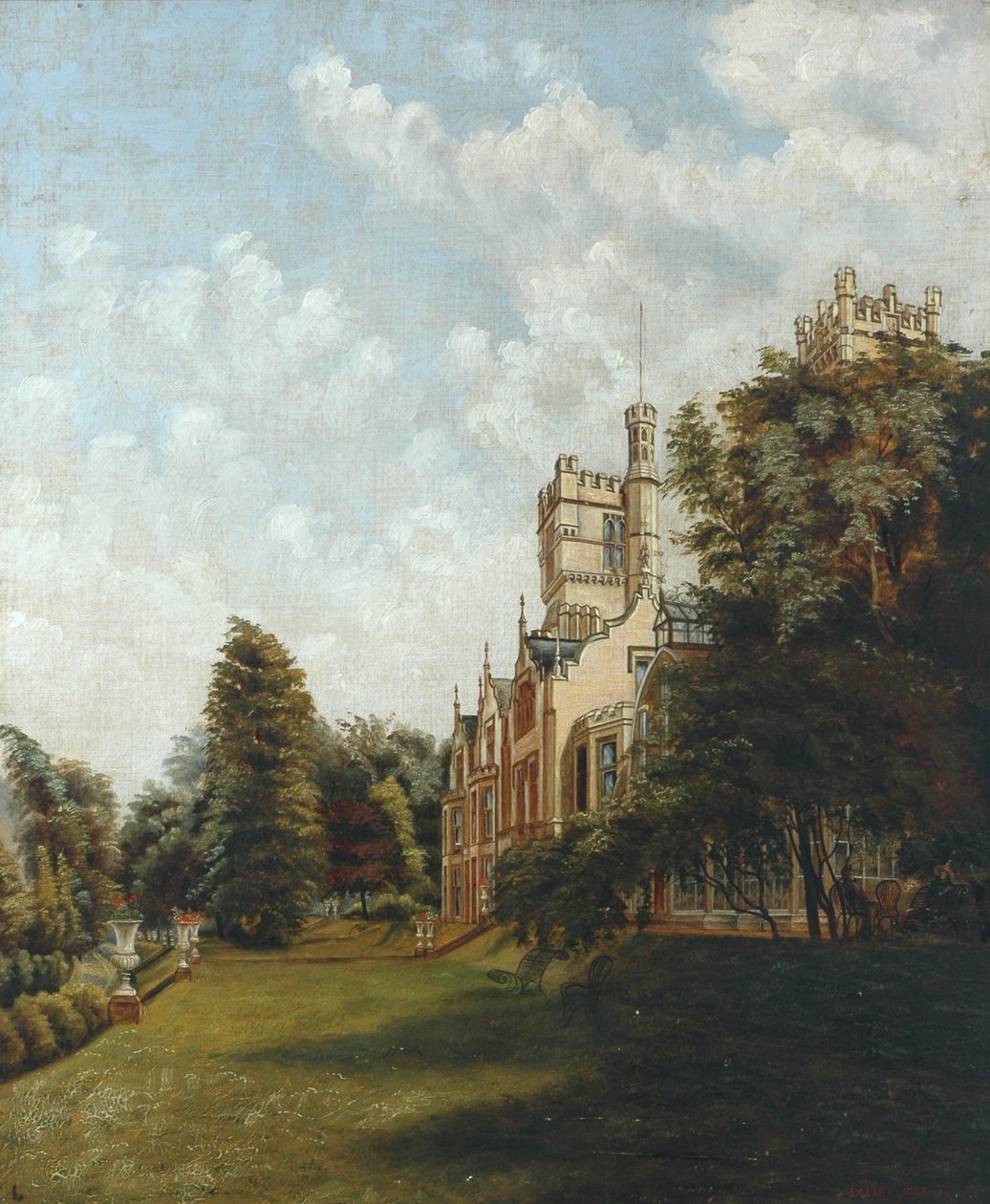 Cliffe Castle, 1883 av J. Clarke
