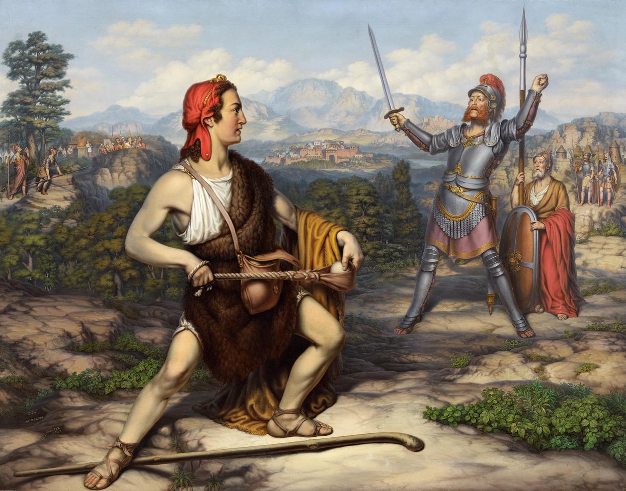 David og Goliat av J. J. Trube