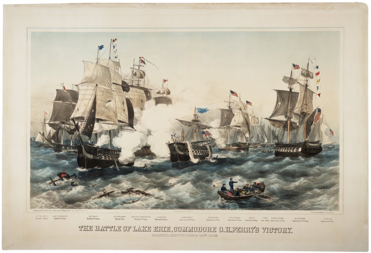 Slaget ved Lake Erie, Commodore O.H. Perrys Victory, 1878 av J. P. Newell