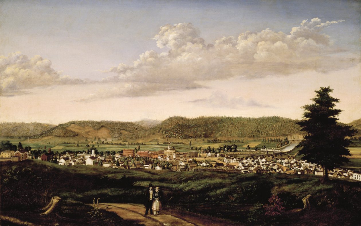 Scene of Corning, New York av J. S. Jennings