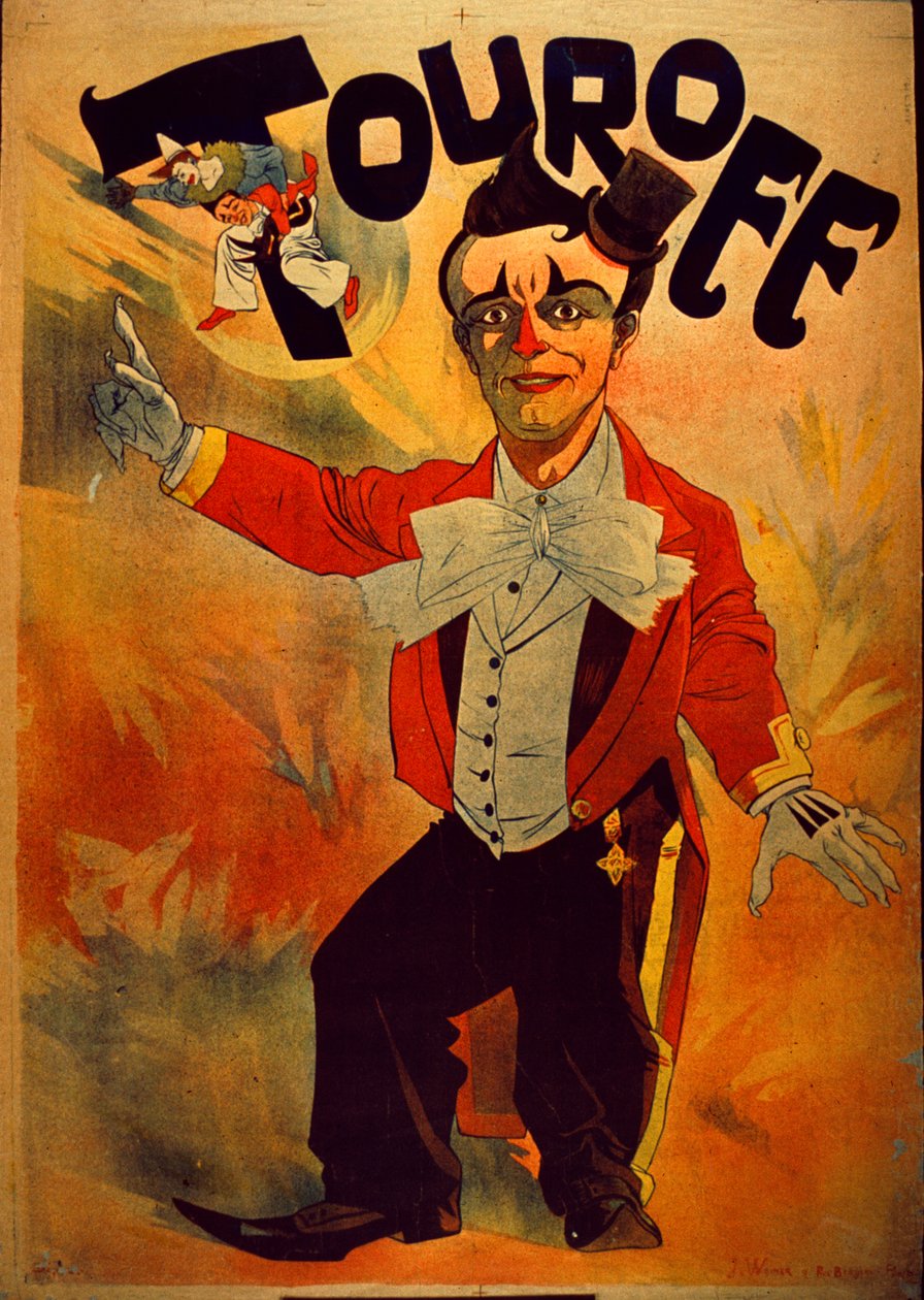 Touroff - Fransk sirkusplakat, 1890 av J. Weiner