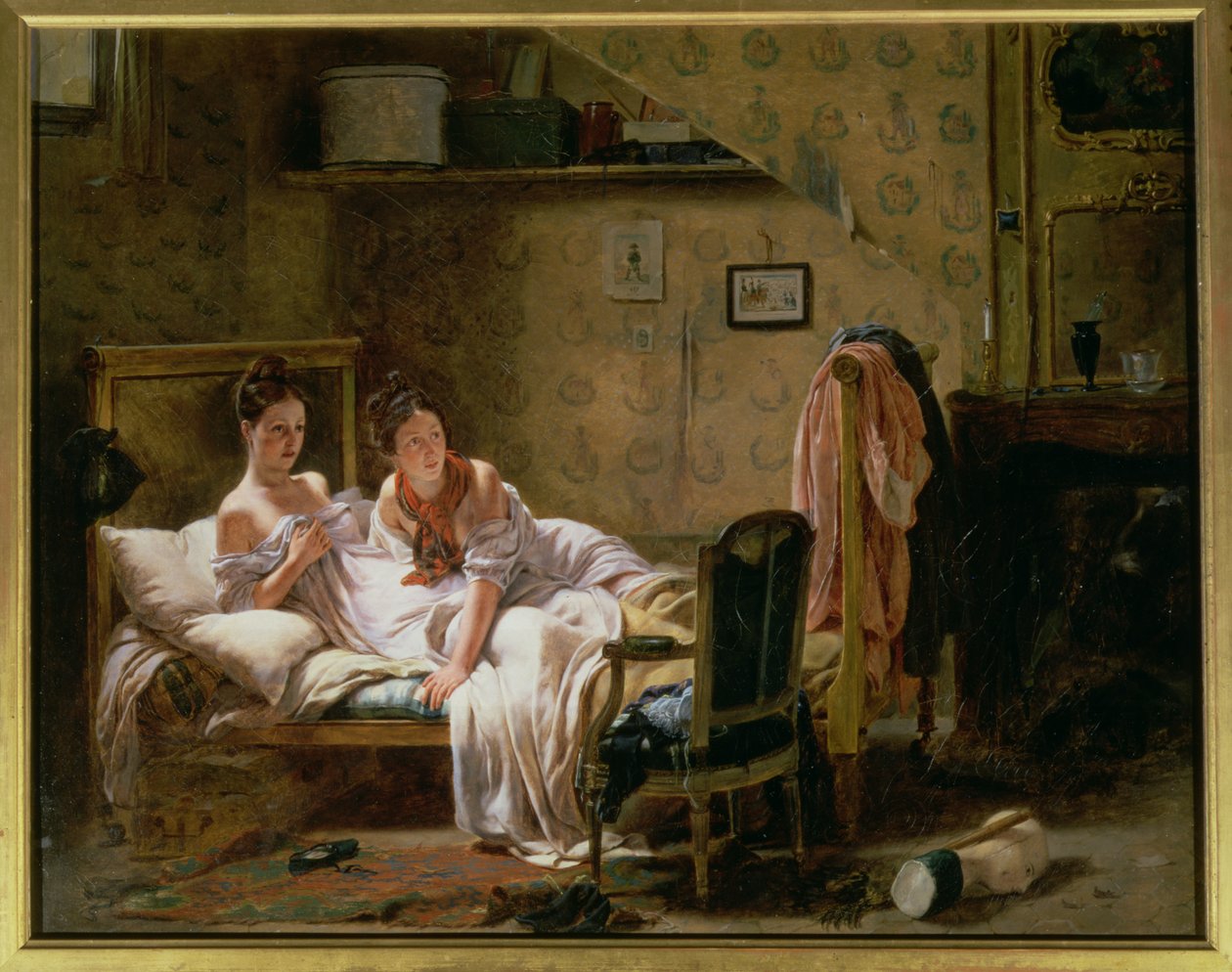 To kvinner i sengen av J.A. Rohne