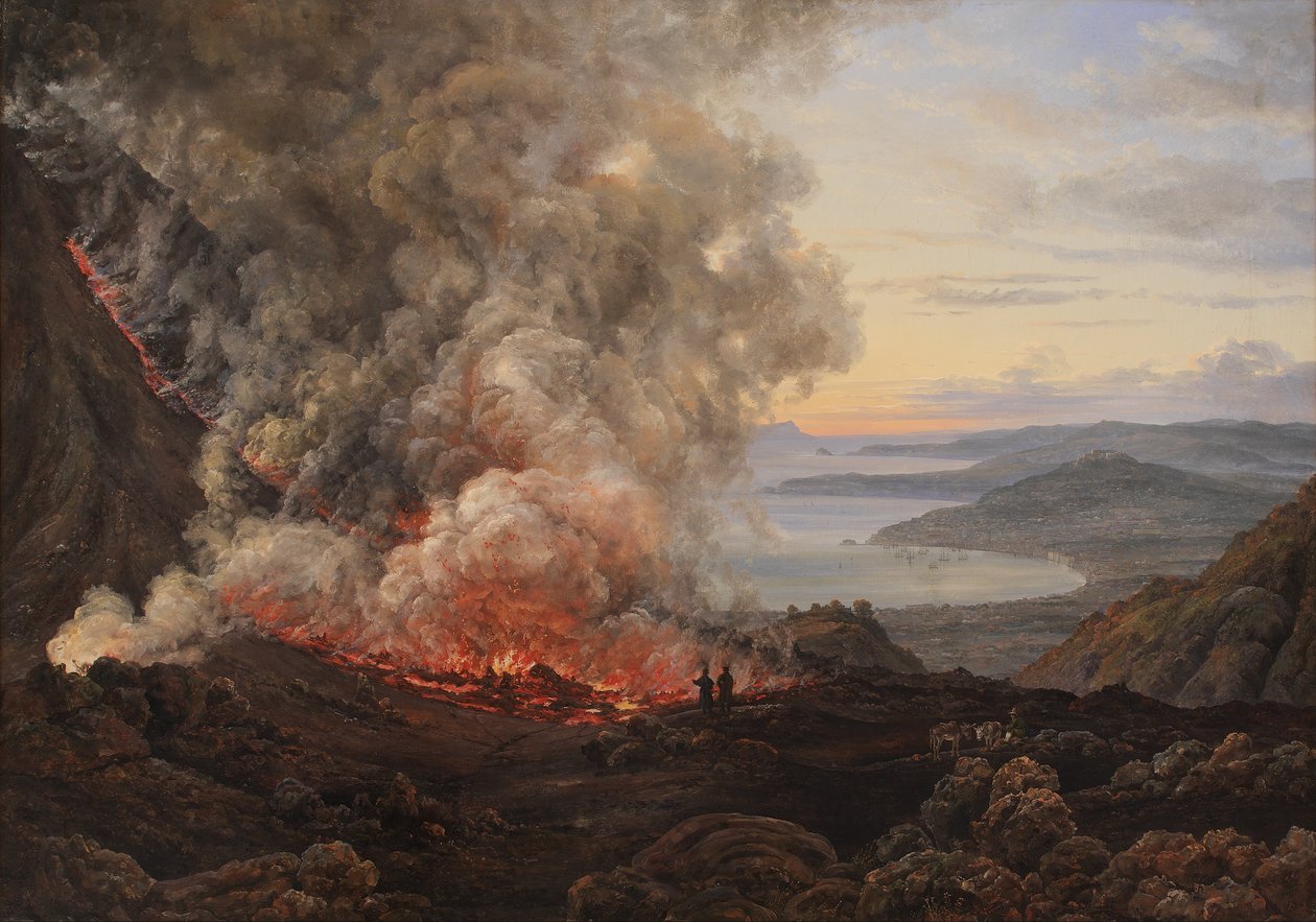 Utbrudd av vulkanen Vesuv av Johan Christian Dahl