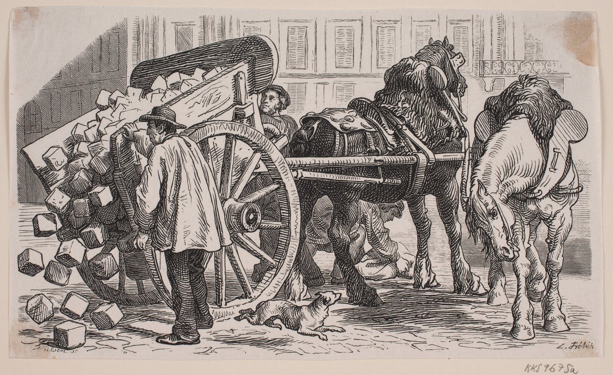 Arbeidsvogn i Paris av J.C. Nielsen
