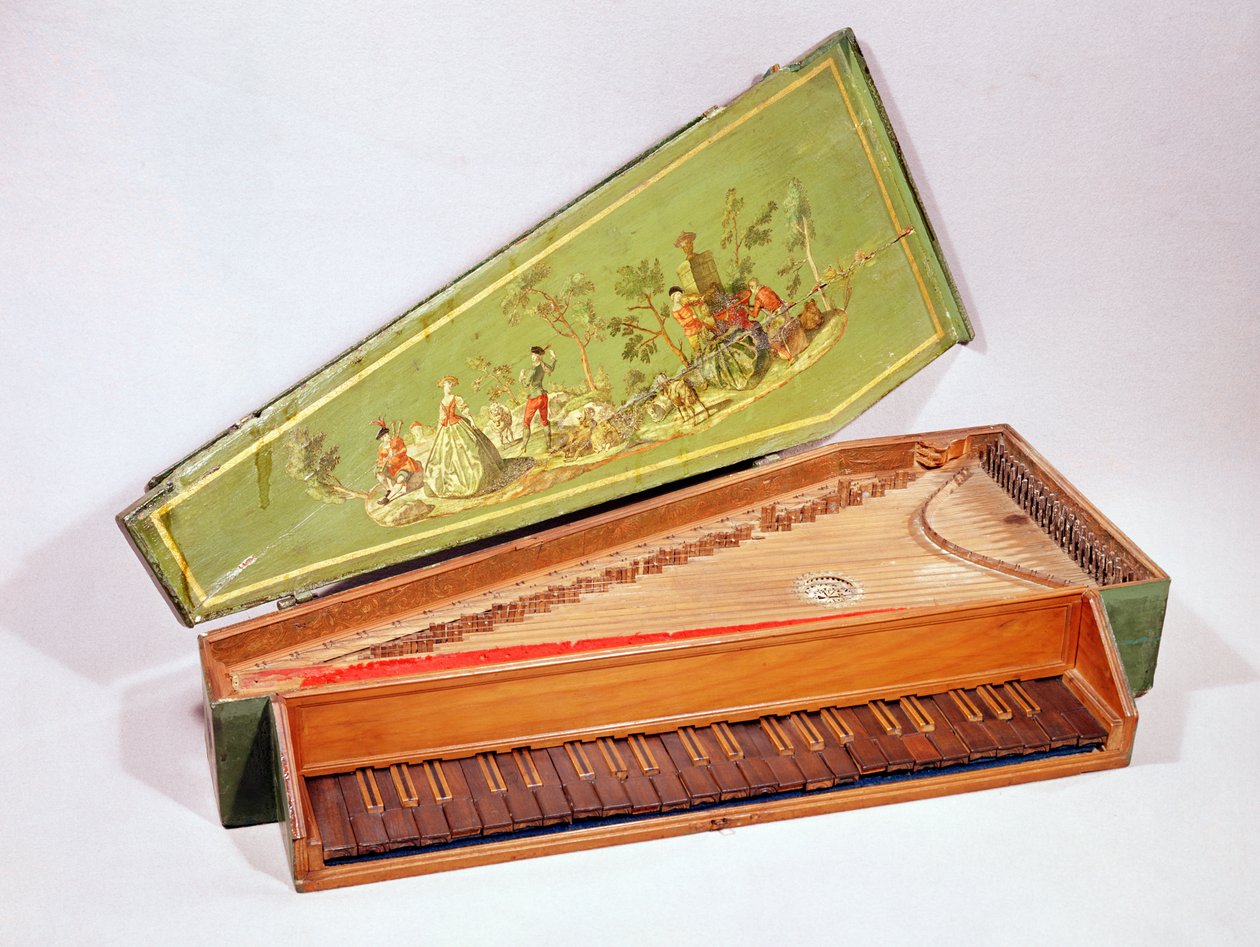 Spinet, 1746 (blandet media) av J.D. Birger